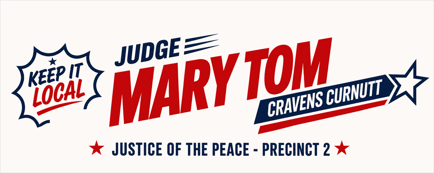 Judge Mary Tom Cravens Curnutt, Justice of the Peace, Precinct 2